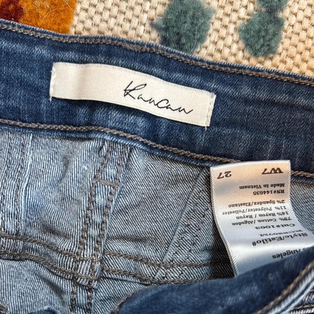 Stylish Blue Distressed Women's Jeans - Picture 2 of 3